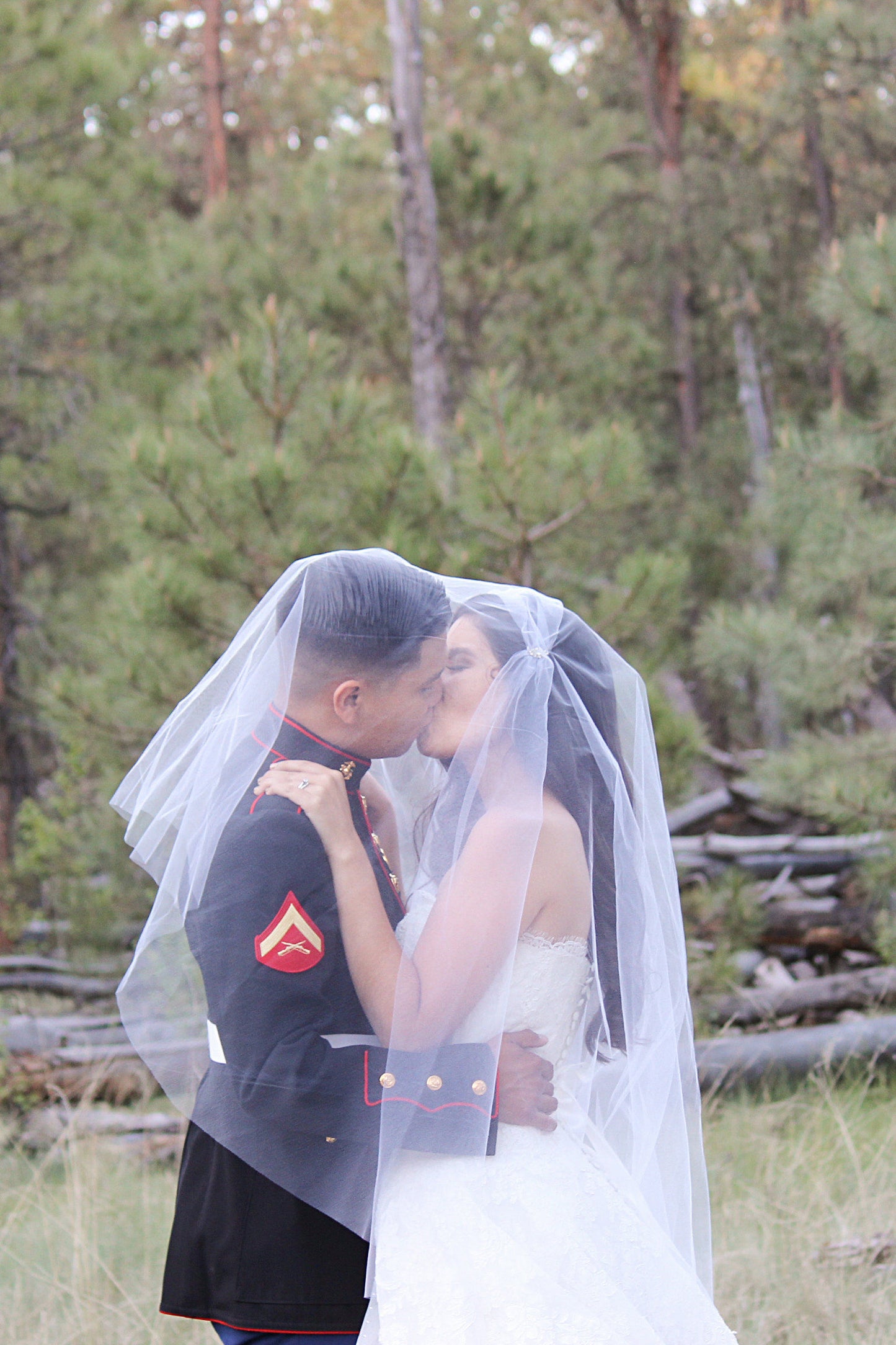 simple two layer Juliet cap wedding ver with rhinestone pins instruction tutorial