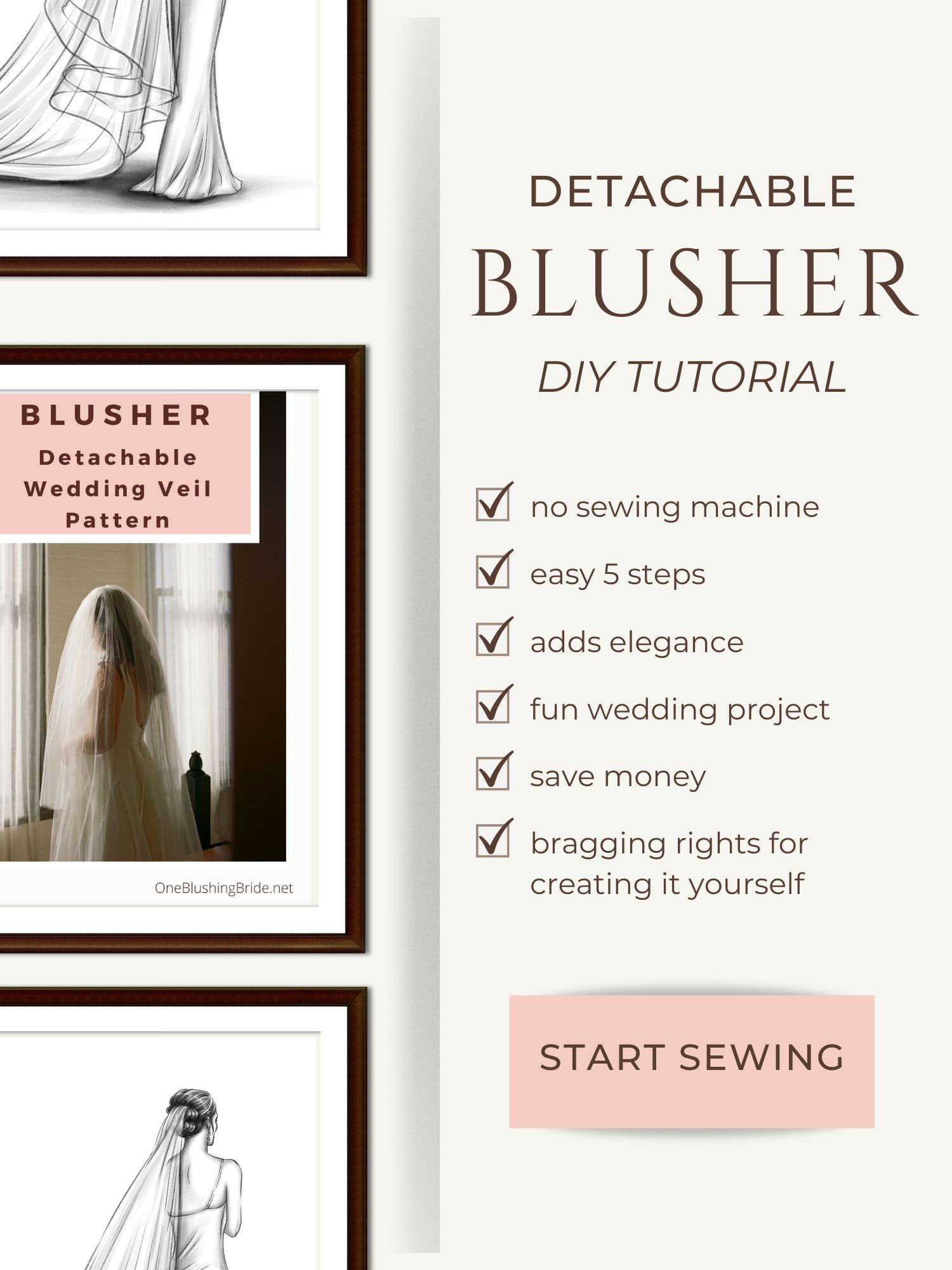 two layer blusher wedding veil for brides saving money