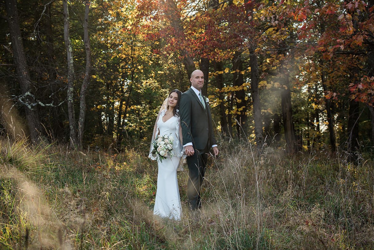 Load video: bride describes how the custom wedding veil process was