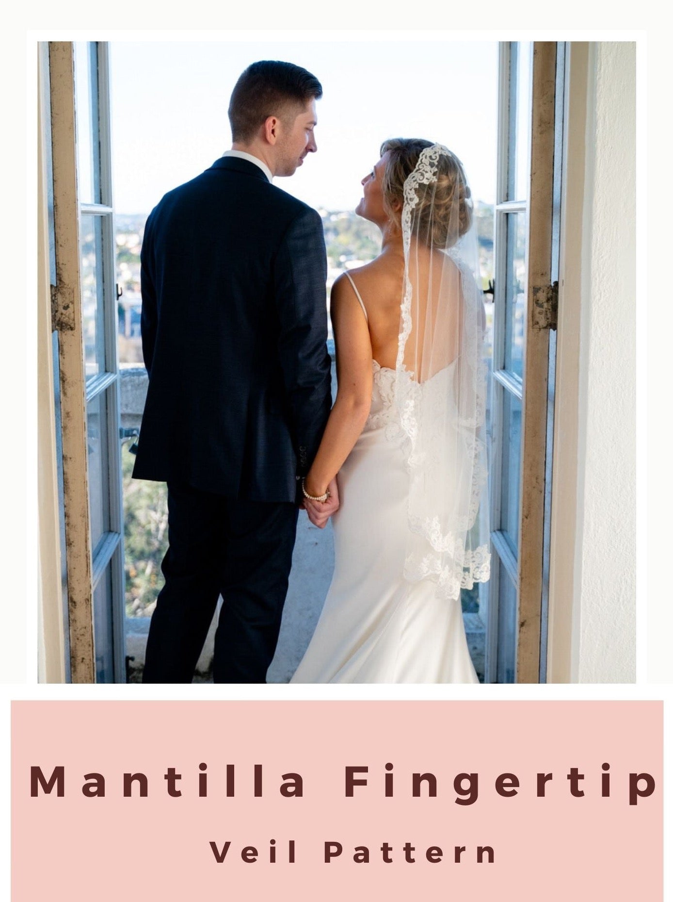 fingertip mantilla bridal veil sewing pattern